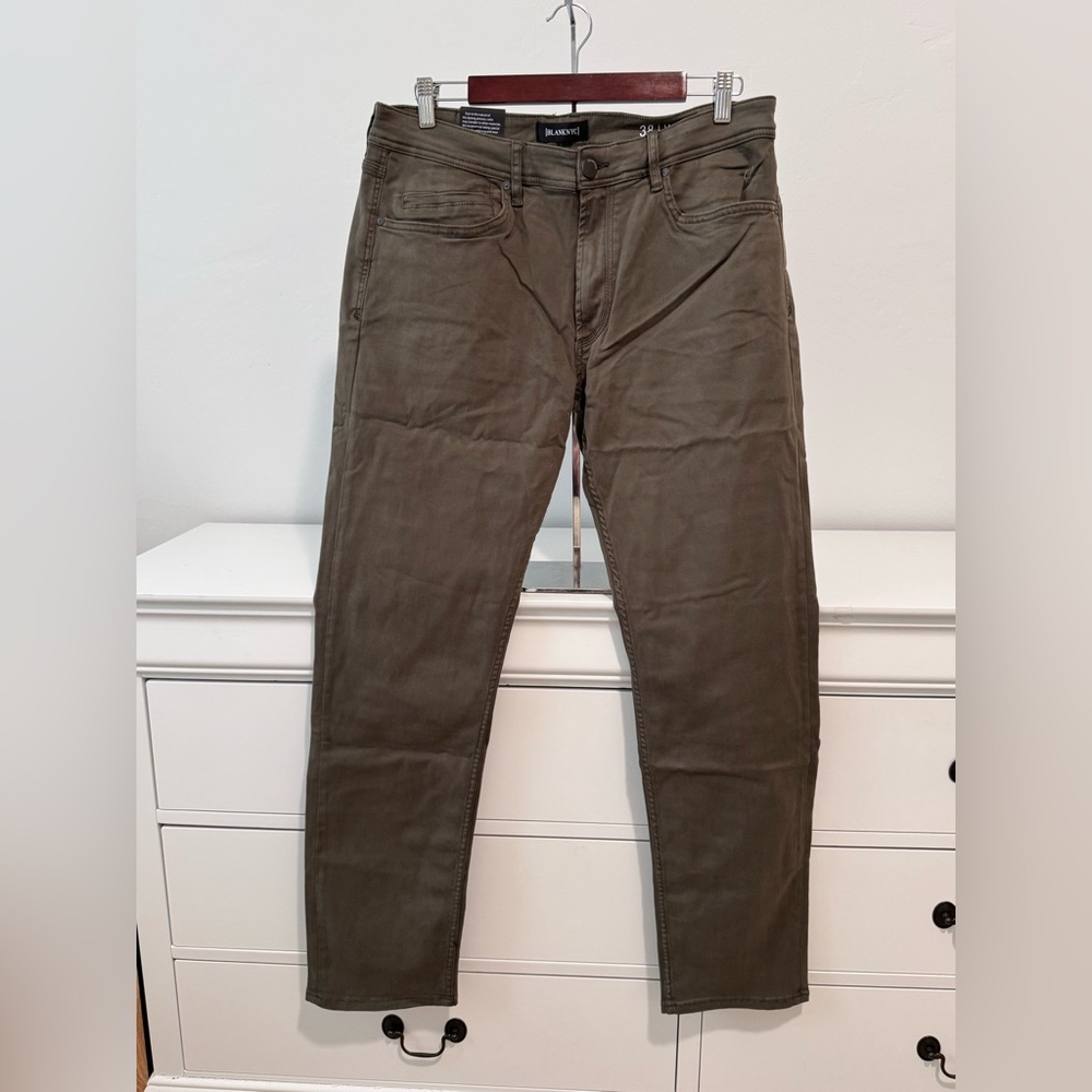[BLANKNYC] Wooster Slim Fit Pants | 38x32 | Olive Green | NWT